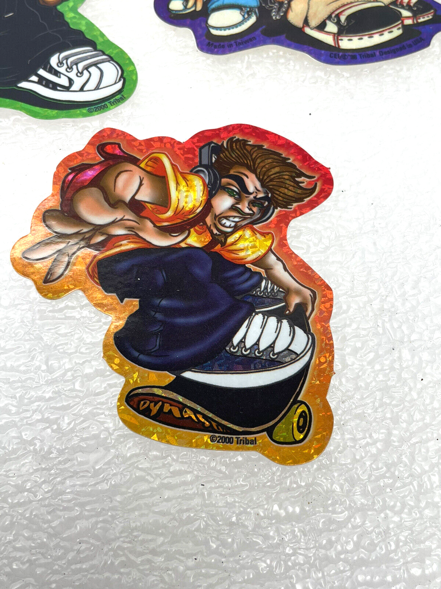 LOT OF 9 VENDING MACHINE STICKERS 1998 2000 TRIBAL BROWN CEI 2006