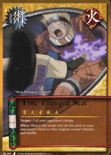 Five-Pronged Seal - J-092 - Rare - Unlimited Edition - Wavy Foil