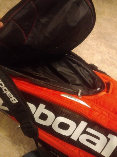 Babolat Pure Control Tennis Iso-Thermal Racquet Bag Black/Red Multi Compartment - Picture 9 of 11