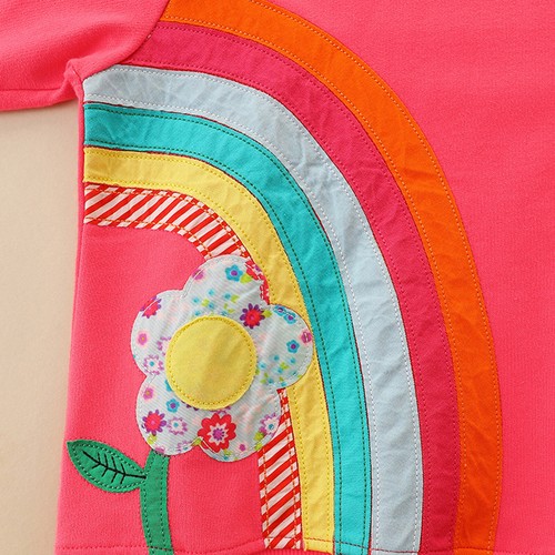 Kids Girls Sweatshirts Baby Tops Party Pullover Long Sleeve Xmas Crewneck Elk - Picture 17 of 32