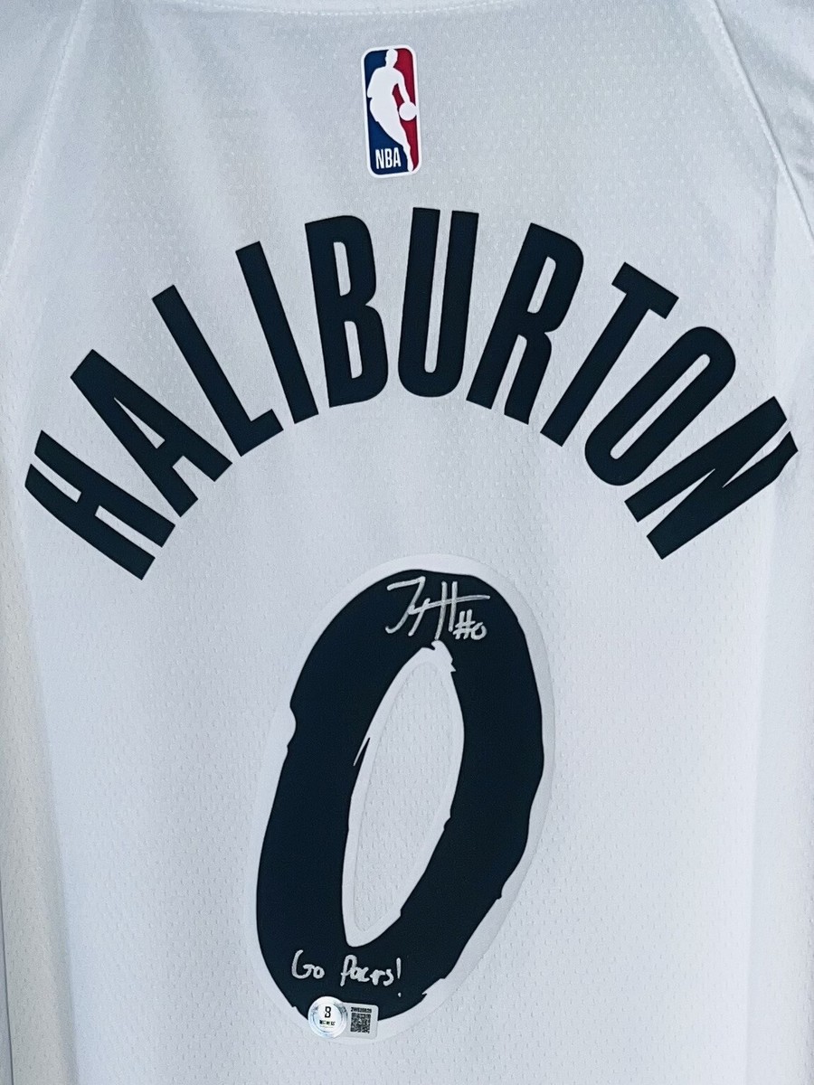 Tyrese Haliburton Inscribed Indiana Go Pacers Signed NBA