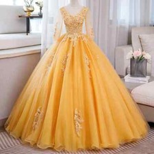 Quinceanera Dress Elegant Party Dress Classic Ball Gown Half Sleeve 15Year Dress
