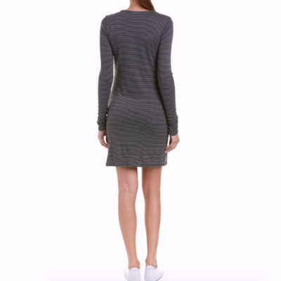 New LA Made Striped Ribbed Knit Long Sleeve Henley Mini Dress Navy Grey Size XS | eBay New LA Made Striped Ribbed Knit Long Sleeve Henley Mini Dress Navy Grey Size XS | eBay