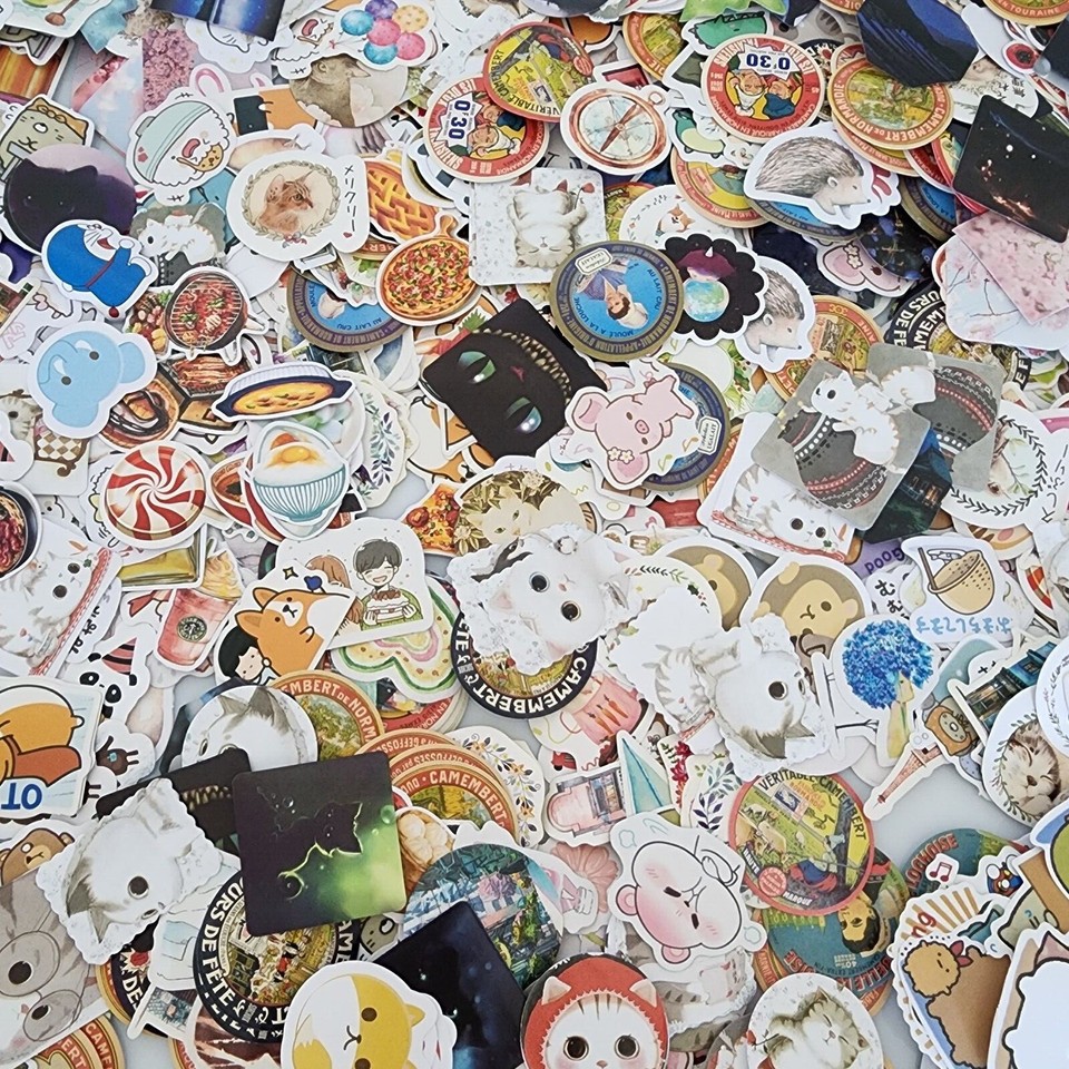 200PCS Cute Kawaii Stickers - Assorted - Grab Bag - Scrapbooking ...