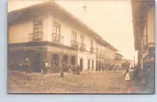RPPC Foto Real Postal México Teziutlán Estado de Puebla St View Droguería