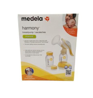 Medela Harmony 67186 Manual Milk Breast Pump Factory Sealed 2 Phase Portable