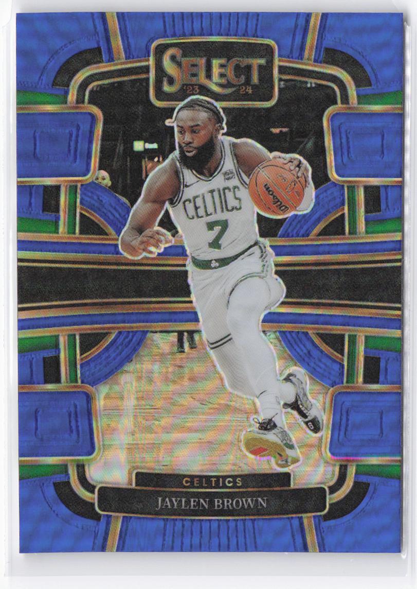 2023-24 Panini Select Jaylen Brown #22 Blue Silver Prizm | eBay