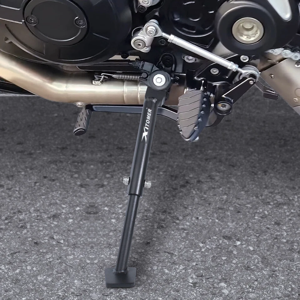 Soporte lateral ajustable negro apto para Ducati Monster 821 oscuro 2020-2021 Foto 2 de 4