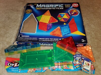 Magrific 3D Magnetic Tiles 28 Piece set 35253