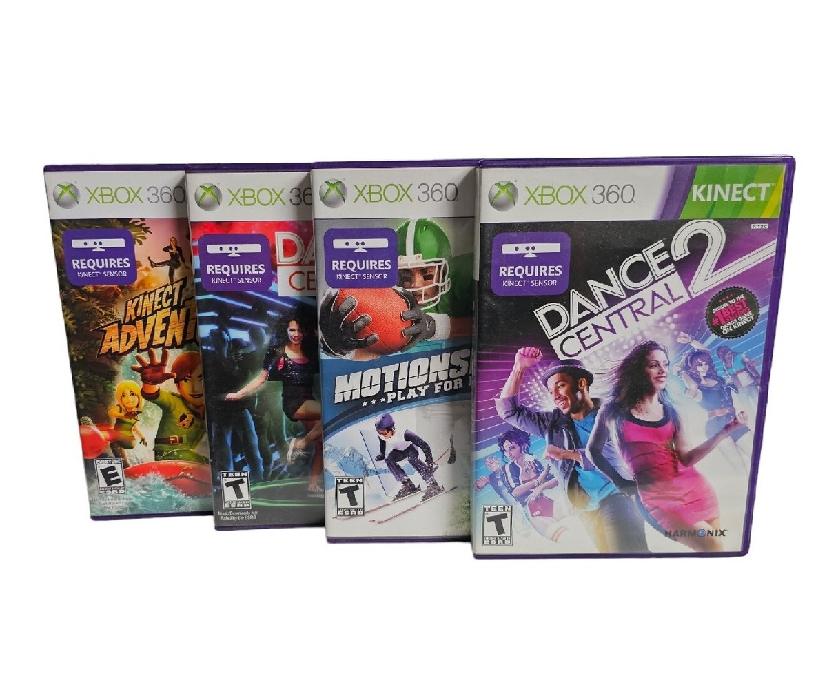 XBOX 360 Kinect Game Lot 4 : Motionsports Dance Central 1 &2