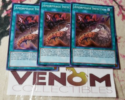 3x (M/NM) - Amorphage Infection - SHVI-EN063 - Super Rare - 1st Edition ...