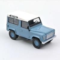 Norev Jet Car Land Rover Defender Baujahr 1995 Blau Weiß, 1:43 Art 845107