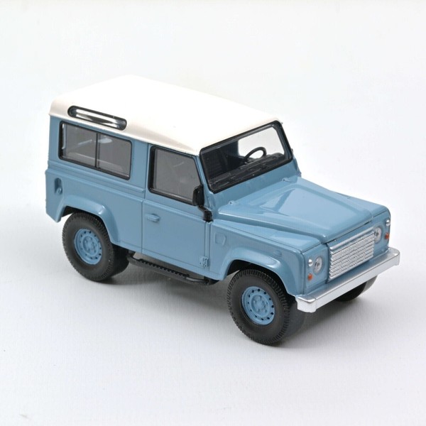 Norev Jet Car Land Rover Defender Baujahr 1995 Blau Weiß, 1:43 Art 845107-image