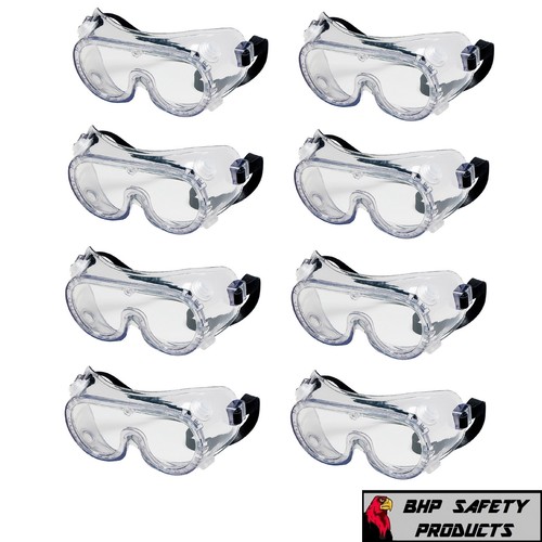 MCR CREWS LAB SAFETY GOGGLES 2230R INDIRECT VENT CHEMICAL SPLASH (8