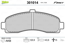 Valeo 301014 brake pad set, disc brake for Nissan