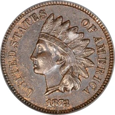 1873 1C Doubled LIBERTY  Snow-1 Indian Cent PCGS AU58BN (PHOTO SEAL & CAC)