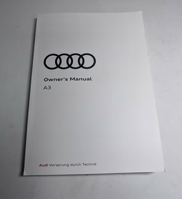 Genuine Audi A3 Handbook Owners Manual 2020 2021 Book O 886 Ebay