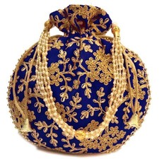 Handmade Rare Women's Potli Handbag For Party Wedding Traditional