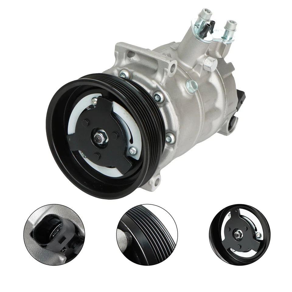 Compresor de aire acondicionado CO 4574JC para Volkswagen Jetta Golf 2005 2006-2014 2,5 L l 5 Foto 3 de 4