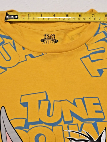 Space Jam T-Shirt Boys M Short Sleeve Looney Tunes Tune Squad New Legacy Yellow - 第 12/17 張圖片