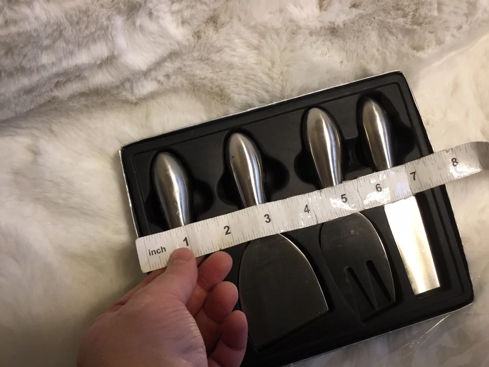 Raro Queso Swissmar, Juego de Cuchillos 4 Piezas Pequeño Acero Inoxidable Foto 4 de 4