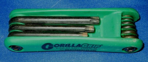 BONDHUS Gorilla Grip #12634 Tf8 Juego de 8 Estrellas Plegables T9-T40 Verde - Imagen 3 de 6