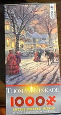 Ceaco Thomas Kinkade 1000 Piece Jigsaw Puzzle “A Victorian Christmas Carol”  NEW