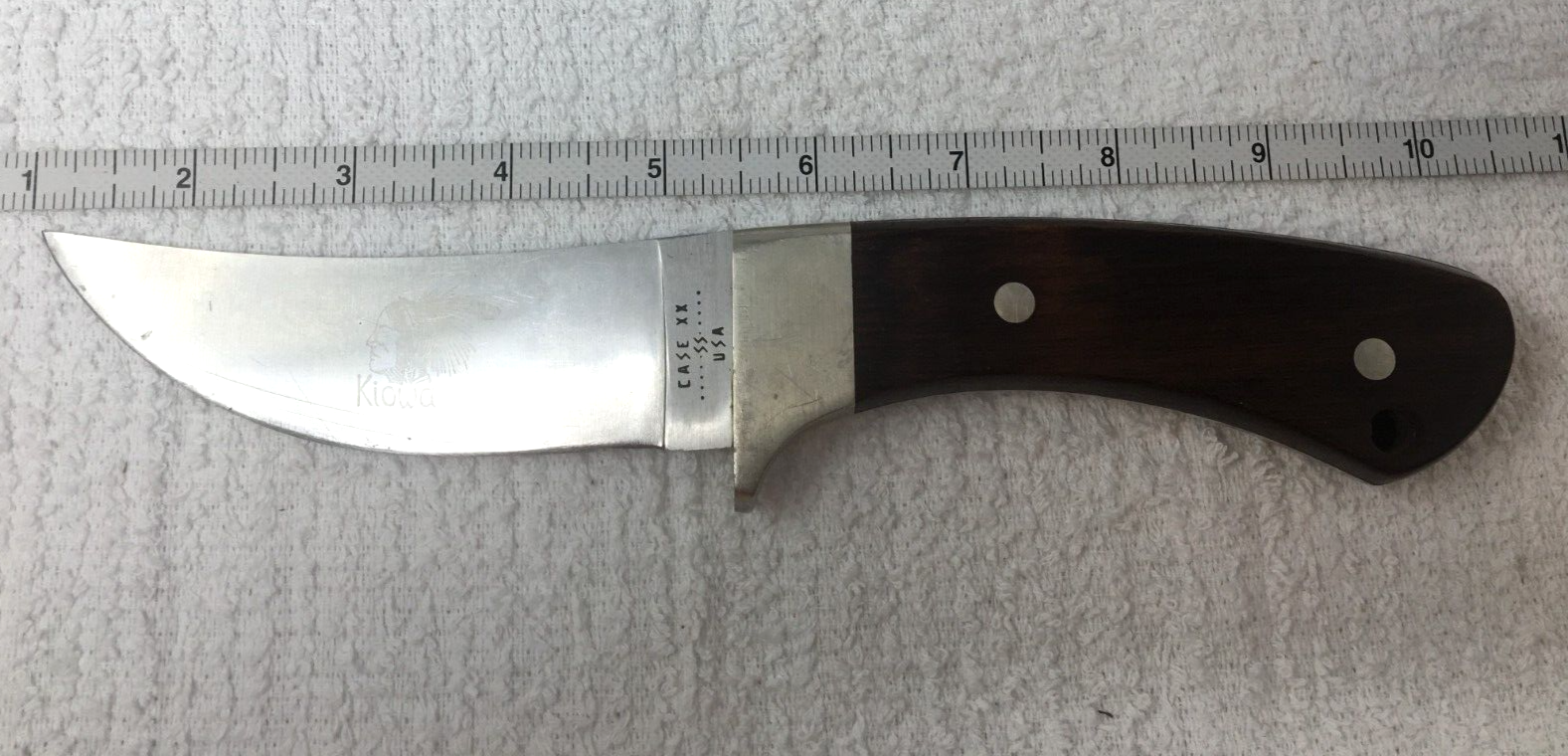 CASE XX SS R703 SSP Kiowa Knife Wood Handle Good Used Condition eBay