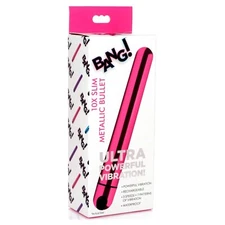 Bang! 10X Slim Metallic Bullet Vibe Pink - Rechargeable Clitoral Vaginal Vibe
