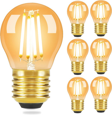 GBLY LED Lampe E27 Glühbirne: 6 Stück G45 Vintage Glühlampe Edison Retro Birne W
