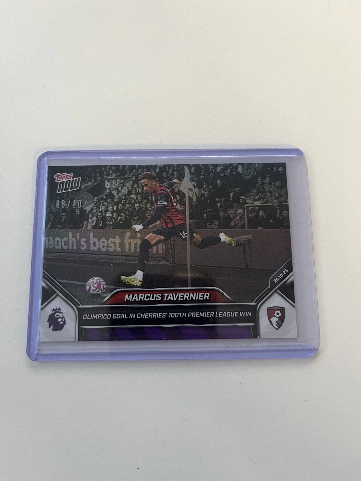 Marcus Tavernier 2025-26 Premier League Topps NOW Olimpico Goal #44 BLACK /10