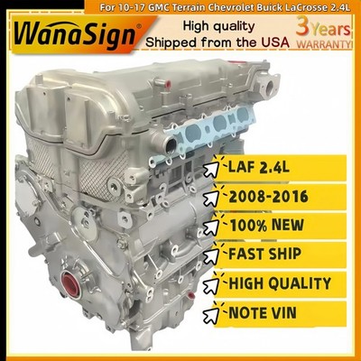 Long Block Engine Assembly For 10-17 GMC Terrain Chevrolet Buick LaCrosse 2.4L