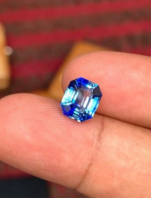 4 Ct Naturald Emerald Blue Teal Sapphire Loose Gemstone Certified AAA Quality
