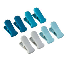 8-Piece Magnetic Plastic Bag Clips Set, Multicolor