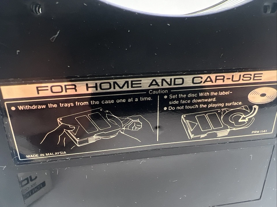 Pioneer Six CD Compact Disc Magazine JD-M300 Car & Home Use Original Box Manual - Image 4 of 4