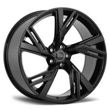 AUDI Q7 Q8 A6 A7 A8 22" INCH WHEELS RIMS BLACK MF 22X9.5 5X112 +35 MAGS SET OF 4