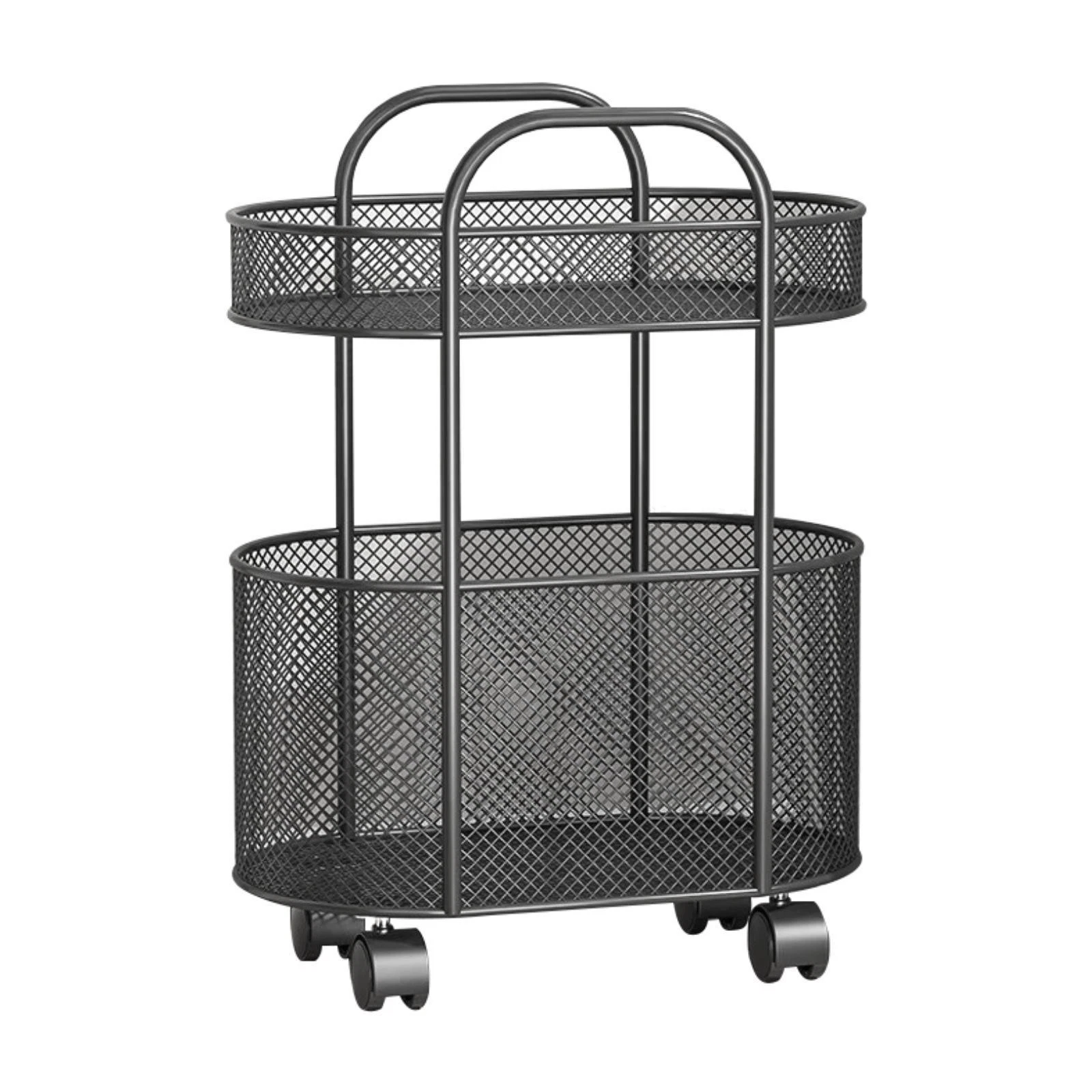 Rolling Shelf with Wheel Multifunctional Convenient Utility Cart Movable File