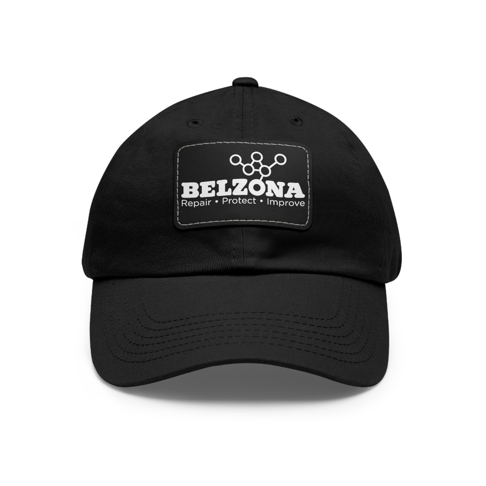 BELZONA MARINE  Logo Dad Hat - Leather Patch Dad Hat 