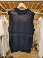COS JUMPER SMALL NAVY KNIT CREW NECK SLEEVELESS TANK VEST WOMENS PULLOVER