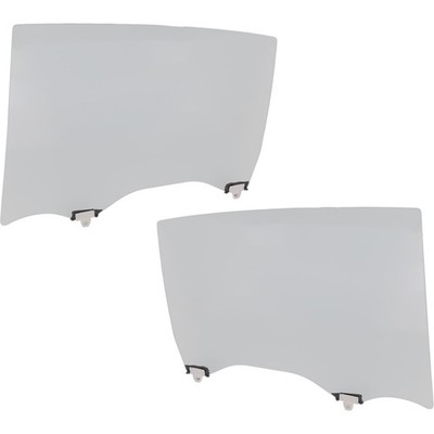 Set of 2 Door Glasses Rear Left-and-Right Left & Right for Nissan Maxima Pair