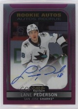 2021-22 O-Pee-Chee Platinum Rookie Matte Pink Lane Pederson #R-LP Auto 01wh