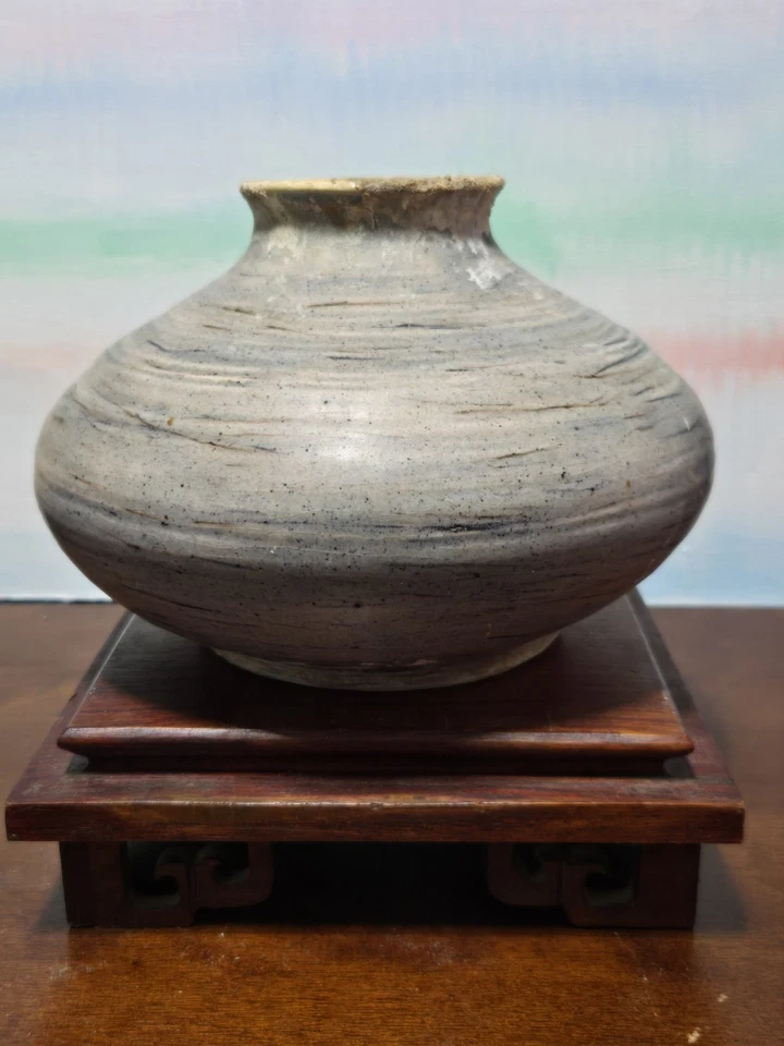 Jarrón de cerámica Shigaraki Ware vintage Foto 2 de 4