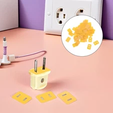 100 Pcs American Plug Fixing Glue Double Side Tape Sided Adhesive