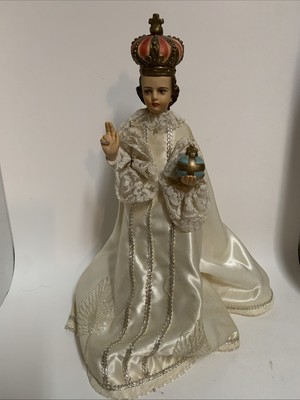 Vintage 1951 Paladini Statuary 9'' Chalkware Statue White and Silver READ MORE