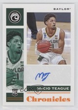 2021-22 Chronicles Draft Picks Rookie Signatures Orange MaCio Teague Auto 6jx
