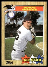 Wade Boggs 1987 Topps #608 Boston Red Sox MLB READ FREE SHIPPING AutographDen