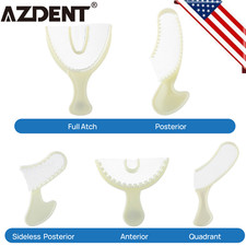 30Pcs/Bag Dental Disposable Triple Impression Bite Registration Trays F/A/P/Q/S