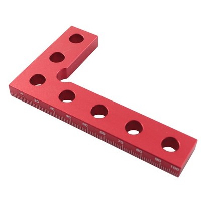 Mechanical Aluminum Alloy Right Angle Positioning Ruler 100x60mm Edge Marking