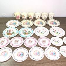 Chilton Aluminum Specialty Toy Tea Set Plastic Play Dishes Rainbow 1970 Lot 25