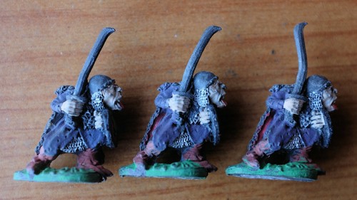 3x Murdat's Mercenary Maniacs Half Orcs RR9 Citadel Metal Regiment of Renown OOP